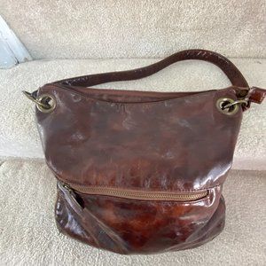 Faux Brown Women Hobo Bag